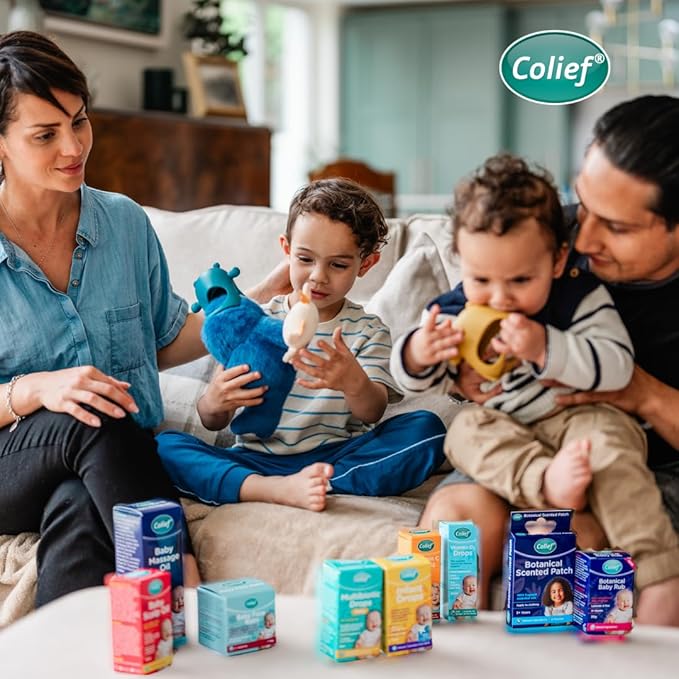 Colief Infant Digestive Aid | Gas Drops for Babies | Natural & Safe Infant Gas Relief | Reduces Baby Colic, Tummy Bloating, Fussing & Crying (0.24)