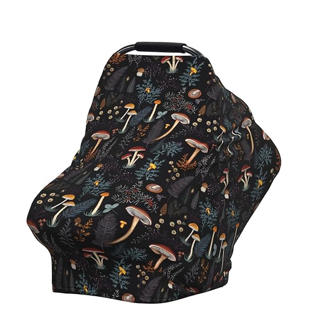 Mushroom Baby Car Seat Covers Canopy Covers Baby Multi-Use Car Seat Canopy Carrier Cover, Breathable Breastfeeding Cover Boys & Girls