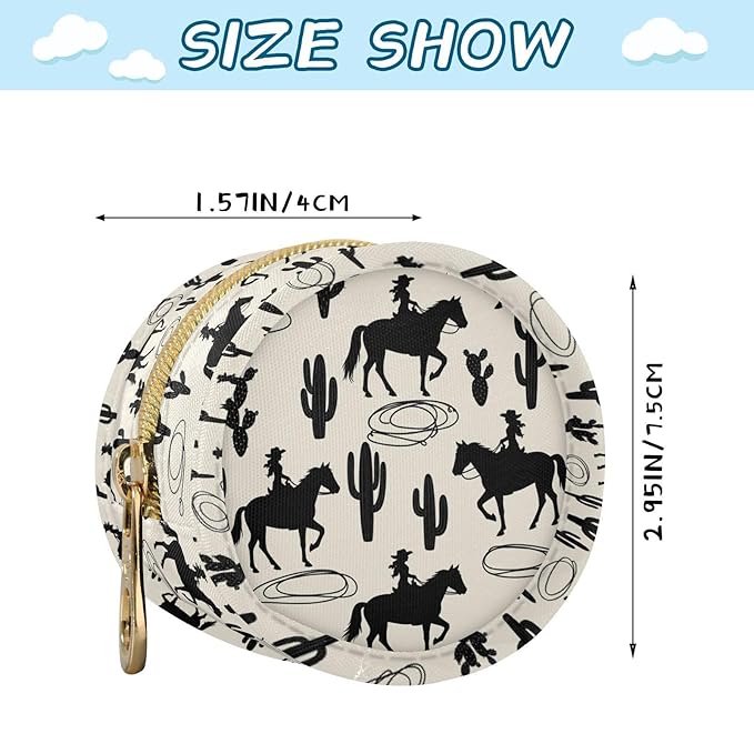 Cactus Western Cowboy Print Pacifier Holder Case for Diaper Bag Portable Travel Pacifier Storage Case with Clip Newborn Baby Pouch for Baby Boys Girls Purse Outdoor