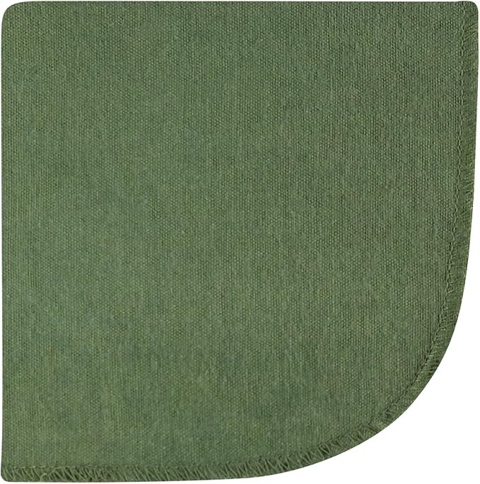 Hudson Baby Unisex Baby Flannel Cotton Washcloths 10-Pack, Wild Forest, One Size