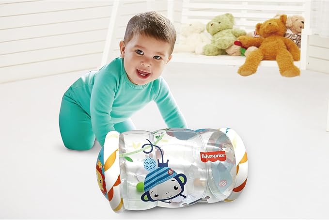 Fisher Price-Baby Roller-Inflatable Baby Roller, Size 48 x 44 x 25 cm (Deqube 920D00179)