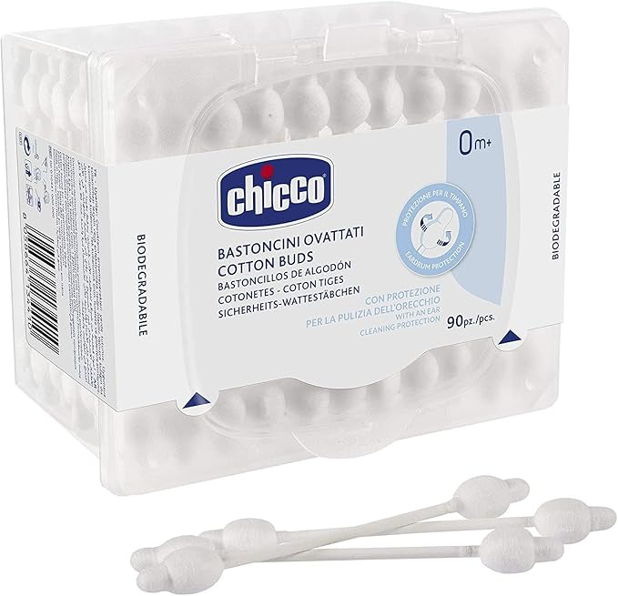 Chicco Wadded Sticks Safe Hygiene - 1 Pack of 90
