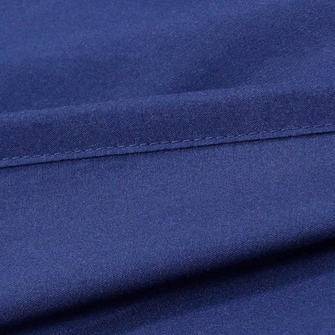 CaSaJa Microfiber 3 Pack Porta Mini Crib Sheets, Pack N Play Sheets with Comfy Napping Surface for Baby, Silky Soft Breathable Safe Playard Playpen Sheets Set, 24"x38"x5", Navy Gray and Navy