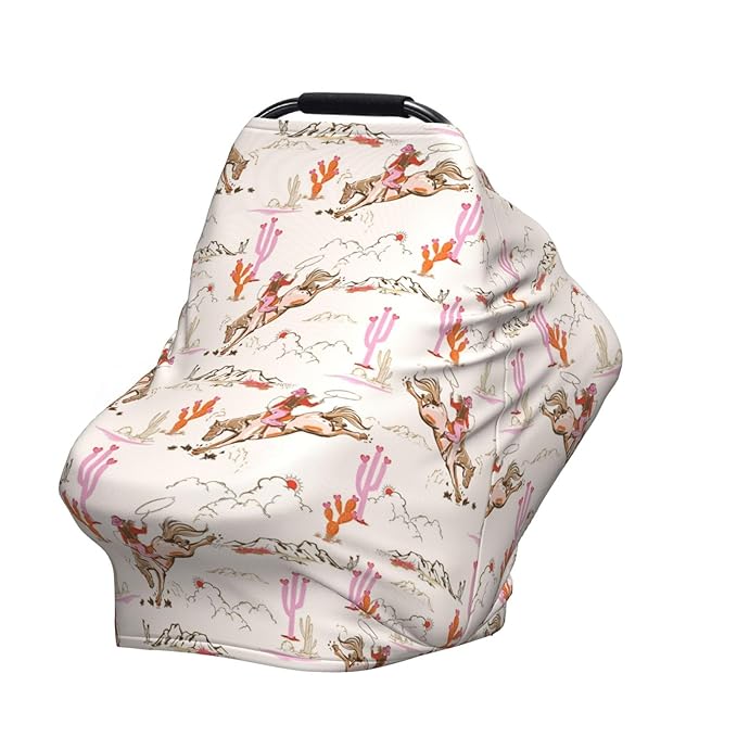 Western Baby Car Seat Covers Western Baby Stuff Multi-use Carseat Canopy for Boys and Girls Stretchy Infant Carseat Cover Shower Gifts