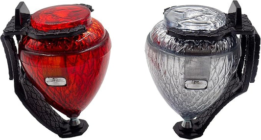 Spinning Top Trompo – 2 Pack Carved Spinning Tops – Sturdy Steel Point for Enhanced Stability – Ideal for Beginners and Intermediates – Trompos Mexicanos (Colors May Vary) Assorted Colors