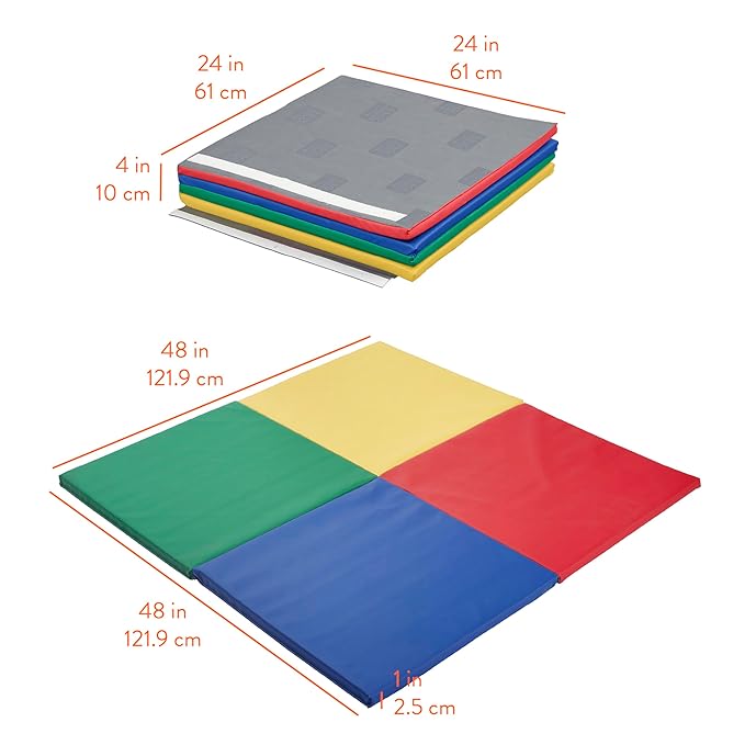 FourSquare Folding Activity Mat, Folding Playmat, Assorted