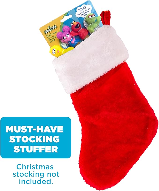 Sesame Street 5 Piece Finger Puppet Set - Easter Basket Stuffers, Easter Egg Fillers, Easter Decorations, Party Favors, Educational, Playtime, Bath Toys (69230), 0.14 pounds