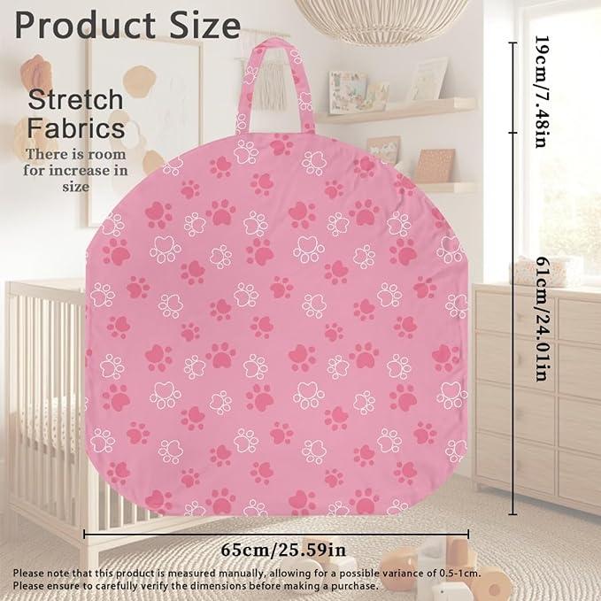 Newborn Lounger Cover, Dog Paw Removable Baby Lounger Cover Soft Comfortable Slipcover Stretch Infant Lounger Cover for Boys Girls Home Decor