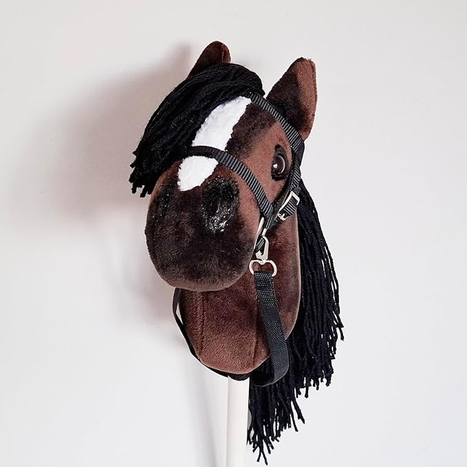 Hobby Horse for Kids A4 Chestnut Hobby Horse on Stick