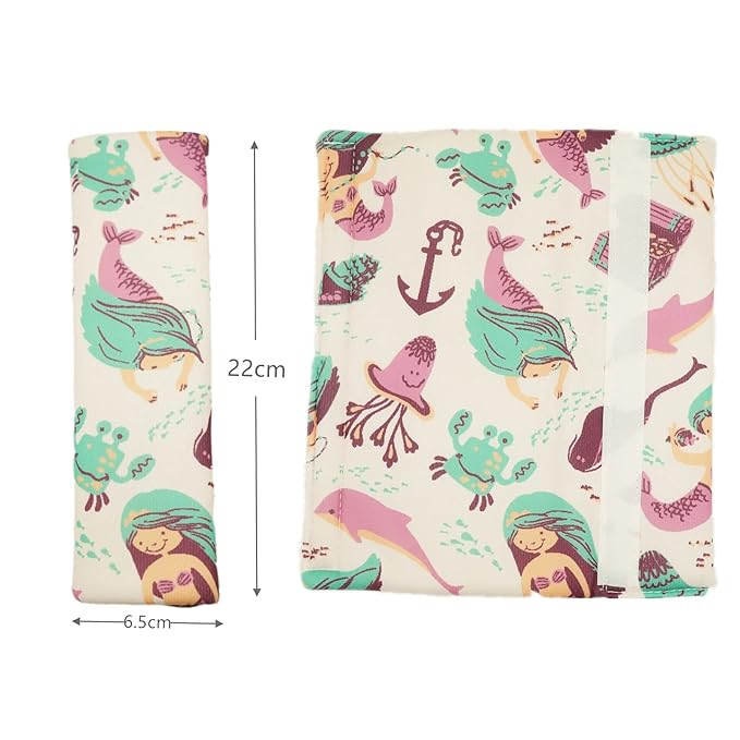 Seat Belt Cover Pad for Kids, 2 Pcs Soft Baby Seat Belt Cushions Pads, Car Seat Straps Shoulder Protector Pillow for Girls Boys