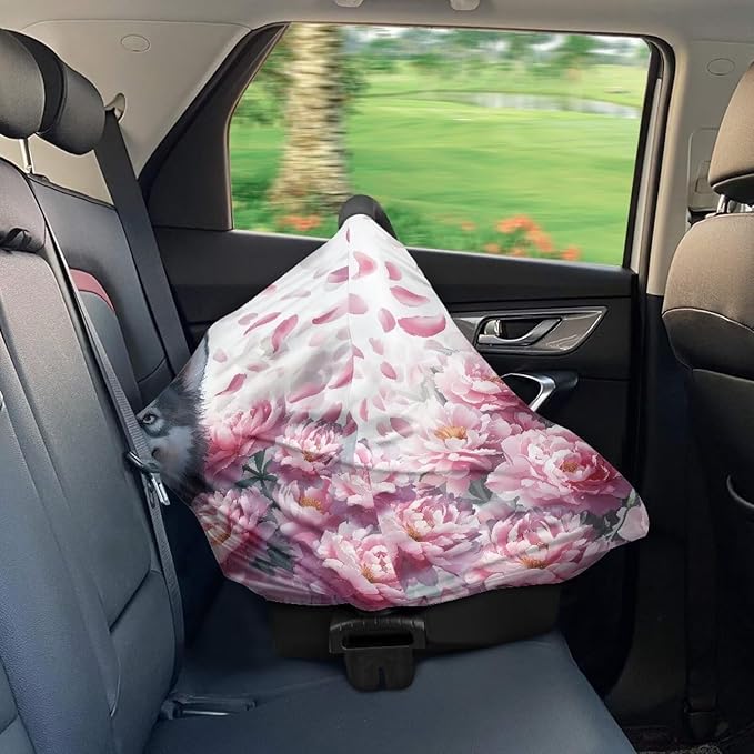 GIFTPUZZ Siberian Husky Car Seat Covers Nursing Cover Carseat Canopy for Babies Privacy Protection Breastfeeding Covers Nursing Scarf Baby Shower Gifts for Boys Girls