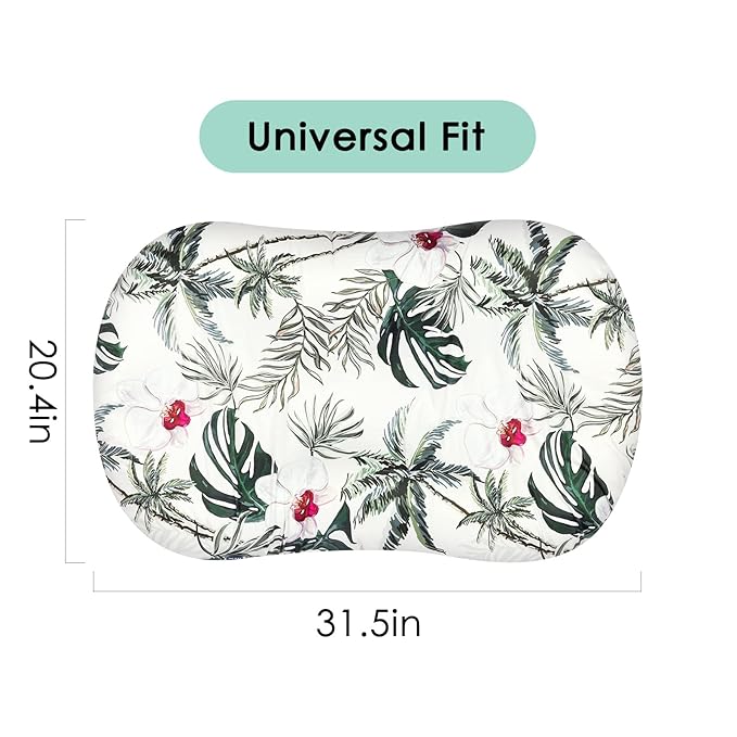 Ultra Soft Baby Lounger Cover | Mexxi 100% Hypoallergenic Stretchy Baby Nest Cover for Newborn (Cover Only) (White Orchid)