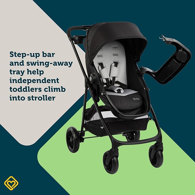 Safety 1st Grow and Go Flex 8-in-1 Car Seat Stroller Combo, Baby Stroller Travel Systems for Infants 4-30 lbs, Stroller and Carseat Combo Set, Night Rider