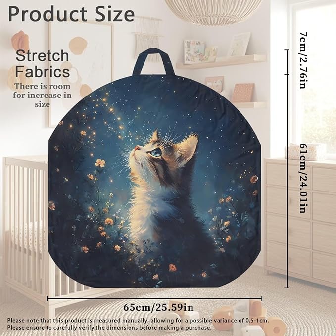 Newborn Lounger Cover, Cat Stretchy Infant Lounger Pillow Cover Waterproof Baby Lounger Slipcover Soft Infant Lounger Pillow Cover for Most Babies