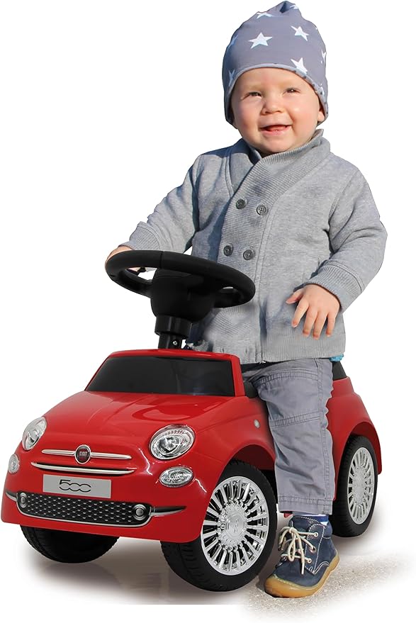 Jamara 460326 Fiat 500 Bobby Push Car, Red
