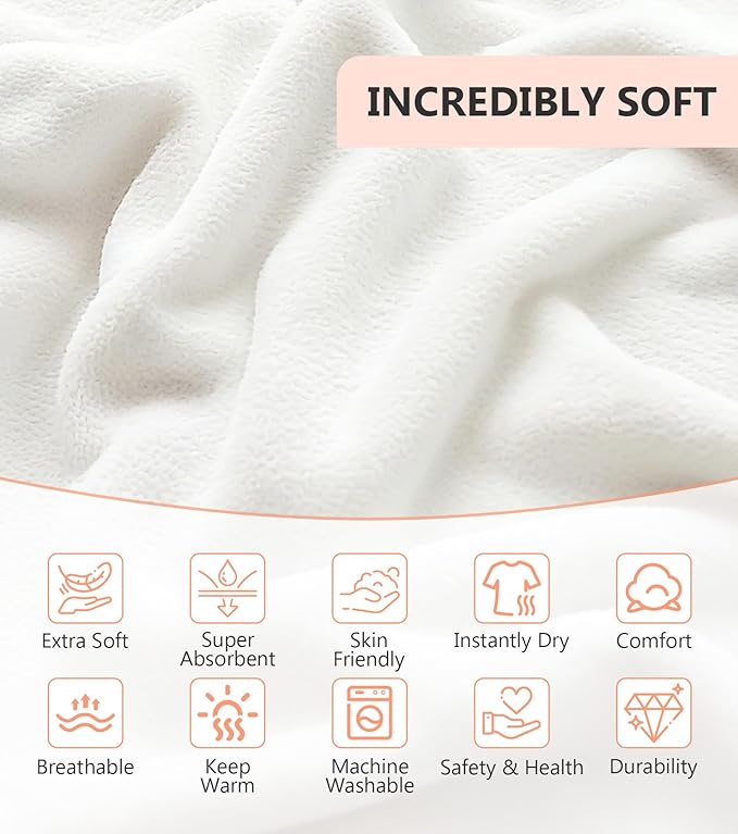 12 PCS Baby Bath Towels Set - 4 Pack Animal Hooded Baby Towels Robe + 8 Soft Washcloths, Ultra Absorbent & Quick Drying, Cute Newborn Bath Essentials for Boys Girls, Infant Toddler Shower Gift
