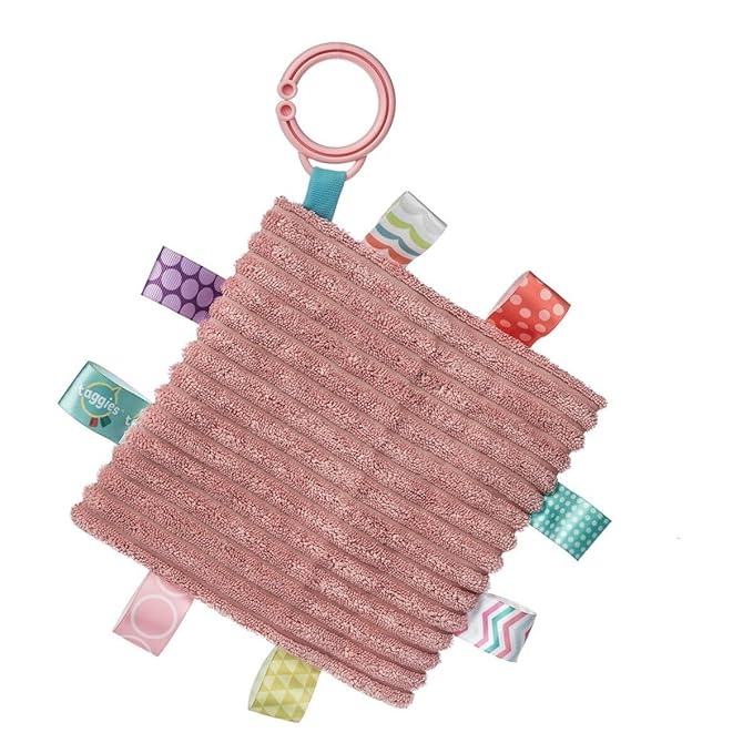 Taggies Crinkle Me Toy with Baby Paper & Squeaker with Sensory Tags, 6 x 6-inches, Tippy Turtle