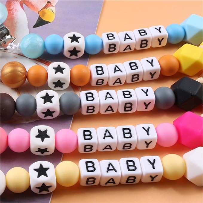 Custom Pacifier Clip with Customized Name Customized Stroller Clip Holder with Name Personalized Pacifier Holder