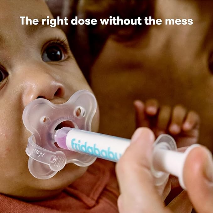 Frida Baby Medi Frida The Accu-Dose Pacifier Baby Medicine Dispenser & Quick-Read Digital Rectal Thermometer
