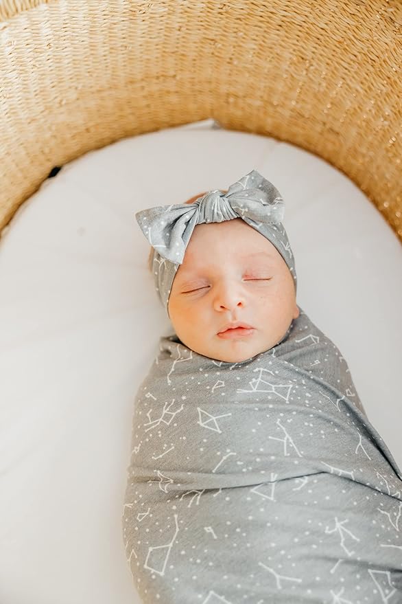 Copper Pearl Baby Bows: Stylish Headbands for Baby Girls, Premium Soft and Stretchy Baby Headbands, Perfect for Newborns, Trendy Designs - Astro