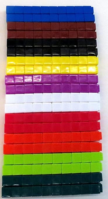 hand2mind Interlocking UniLink Cubes, Plastic Cubes for Early Math, Connecting Cubes for Kids Learning, Math Manipulatives, Counting Cubes for Kids Math, Preschool Classroom Supplies (Set of 500)