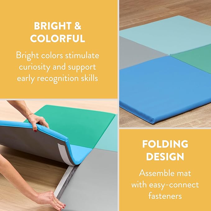 FourSquare Folding Activity Mat, Folding Playmat, Contemporary