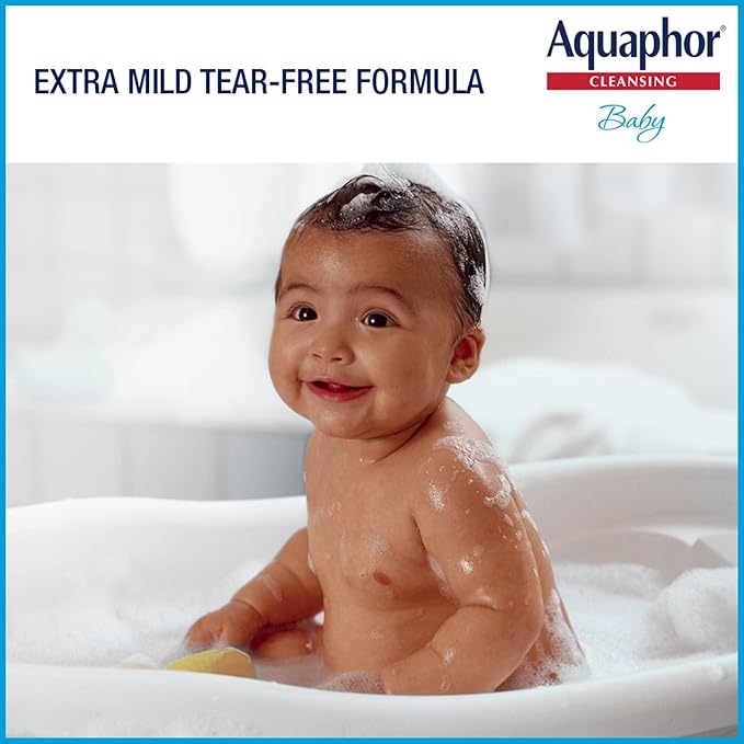 Aquaphor Baby Cleansing Wash & Shampoo 16 Ounce Pump (Pack of 3)