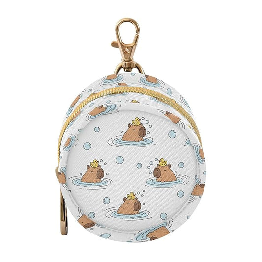 Capybara Duck Bubble Print Pacifier Holder Case for Diaper Bag Portable Travel Pacifier Storage Case with Clip Newborn Baby Pouch for Baby Boys Girls Purse Outdoor