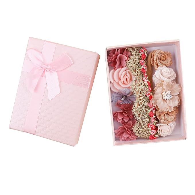 Flower Headband for Baby Girl Elastic Baby Floral Headbands Crown Hairbands Hair Accessories for Kids (088#, stretchy size)
