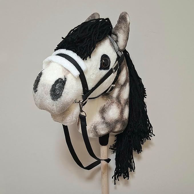 Dapple Hobby Horse on a Stick Horse for Children Toy Horse on Stick