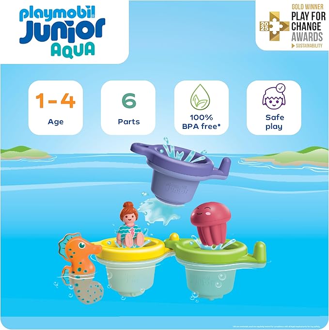 Playmobil Junior Aqua: Floating Cups with Water Fun