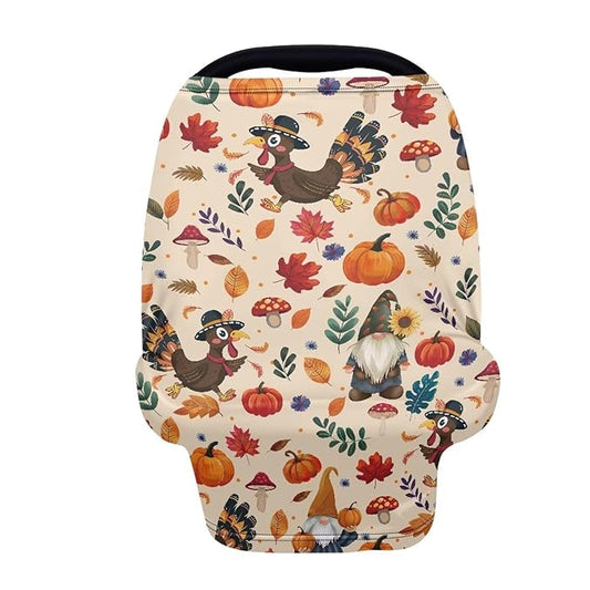 AFPANQZ Rooster Baby Car Seat Canopy Nursing Cover Breastfeeding Scarf Shopping Cart Covers Stroller Sunshade High Chair Cover Car Seat Covers Girls Breathable