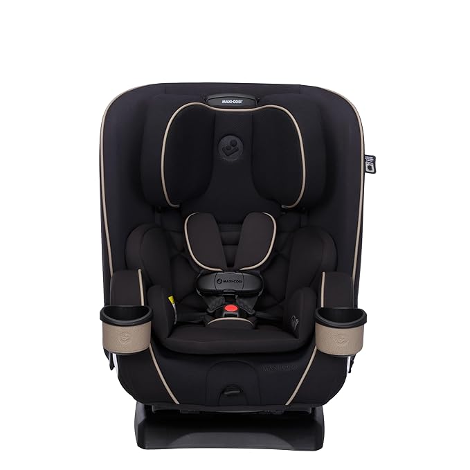 Maxi-Cosi Kani 4-in-1 Infant Kids Convertible Car Seat, Rear-Facing, Forward-Facing, Booster, Slim 3-Across Fit, Magnetic Buckle, 5-Position Recline, Fits 5-100 lbs, 19-57 in, Caspian Caviar