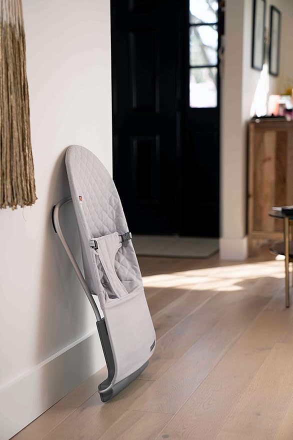 Safe & Sustainably-Made Bouncer, Organic Cotton and Wool Cover, Made with 100% Recycled and Regenerative Materials, Buyback Guarantee with 20% Cashback Rebate, Newborn to Toddler