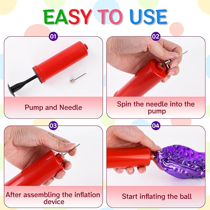 12PCS Bouncy Balls for Kids Toddlers, 7 Inch Sensory Balls Spiky Massage Stress Ball Bulk with Air Pump, Indoor Outdoor Sports Sensory Toys & Party Favors(Purple)