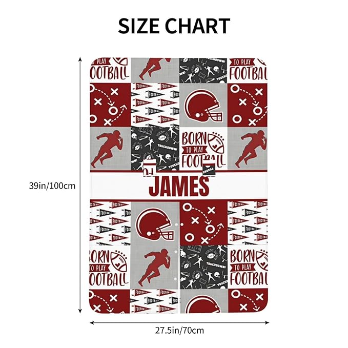 Personalized Baby Car Seat Canopy for Babies with Name, Custom Car Seat Covers for Boys Girls, Football Red Nursing Breastfeeding Stroller Cover Infant Carseat Canopies for Newborn
