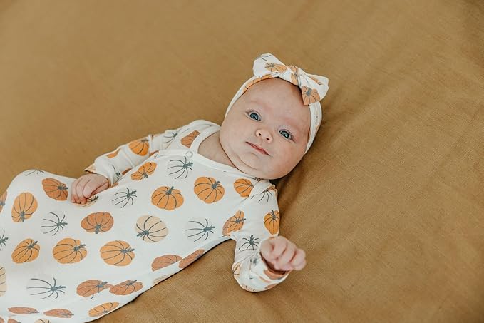 Copper Pearl Baby Bows: Stylish Headbands for Baby Girls, Premium Soft and Stretchy Baby Headbands, Perfect for Newborns, Trendy Designs - Karver