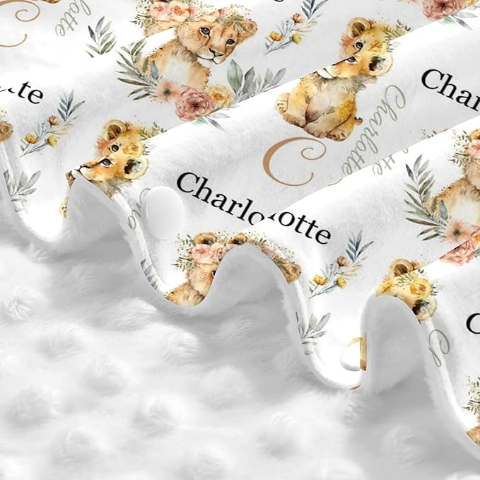 Personalized Winter Carseat Cover for Baby Custom Name Car Seat Canopy for Newborn Baby Boys Girls 2 in 1 Mom Nursing Breastfeeding Covers Lion Minky Baby Carrier Stroller Covers
