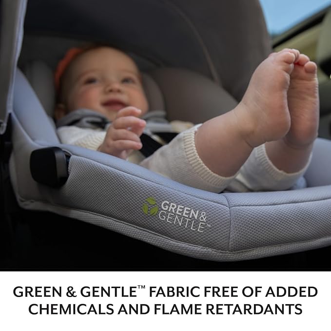 Evenflo LiteMax NXT Rear-Facing Lightweight Preemie and Infant Car Seat 3-30lbs. with SensorSafe. Easy Install with Base (Anchor Gray)