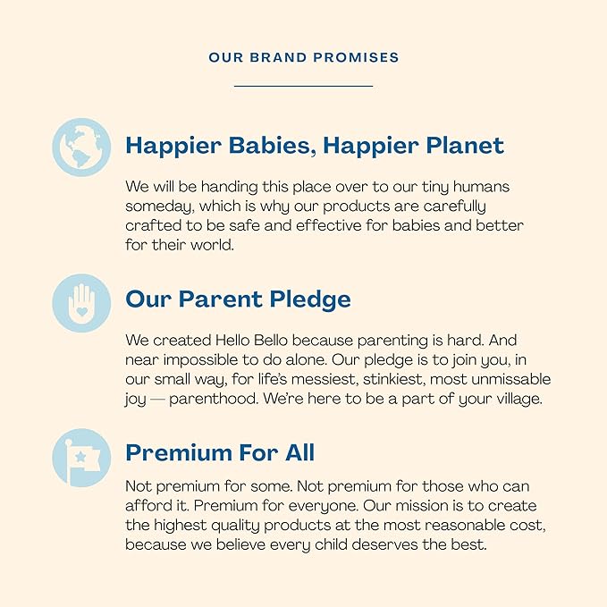 Hello Bello Baby Ultra-Hydrating Shampoo & Wash, Fragrance Free for Sensitive Skin, 10oz Bottle