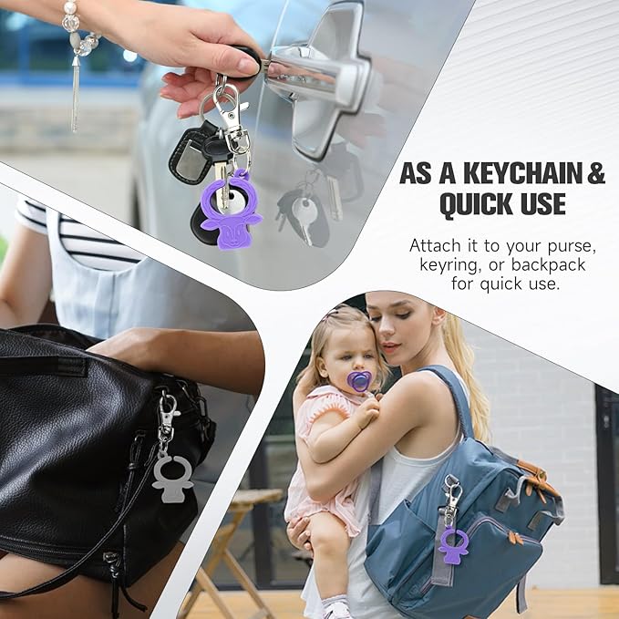 MORLIKE LIVING Silicone Buckle Release Tool, Unbuckle Assistant, Easy Buckle Release Aid for Parents and Caregivers to Unbuckle (Purple-Grey)