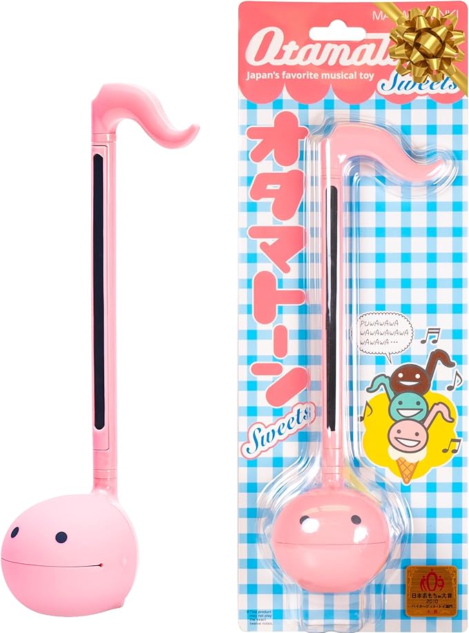 Otamatone Japanese Electronic Musical Instrument Portable Music Synthesizer from Japan by Maywa Denki Studio Award Winning, Educational Fun Gift for Children, Teen & Adults - Strawberry
