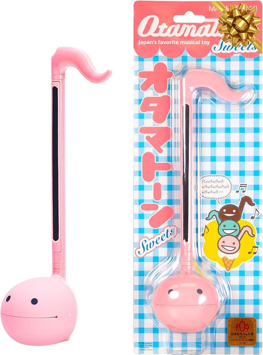 Otamatone Japanese Electronic Musical Instrument Portable Music Synthesizer from Japan by Maywa Denki Studio Award Winning, Educational Fun Gift for Children, Teen & Adults - Strawberry