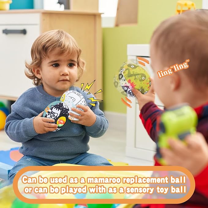 The Replacement Balls (for Mamaroo Swing) Offer More Interaction and Reversible Ball Options to Complement The Multi-Coloured with MamaRoo Cradle in a Set of 3 Balls ﻿