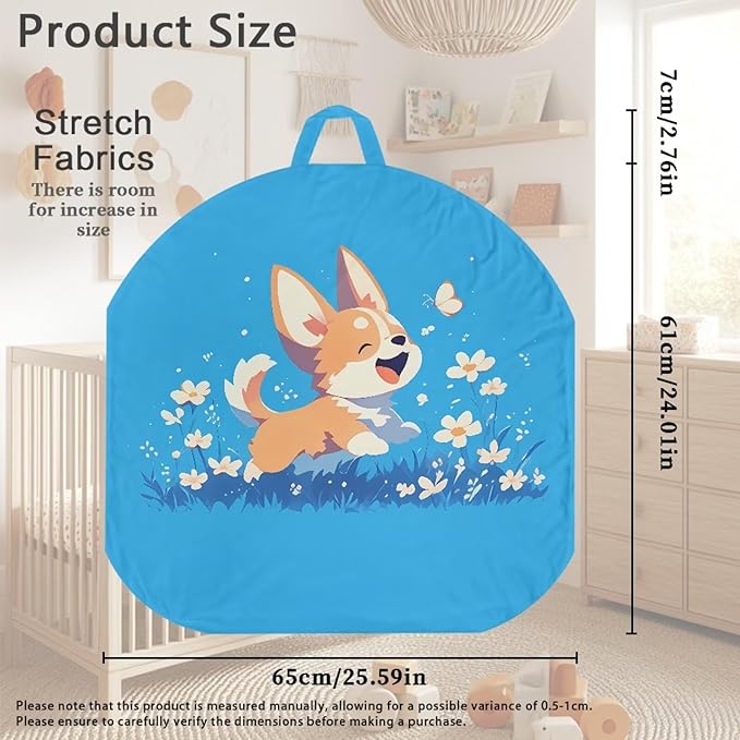 Newborn Lounger Cover, Corgi Washable Portable Baby Lounger Cover Soft Breathable Newborn Lounger Slipcover Stretch Infant Lounger Cover for Boys Girls Home Decor