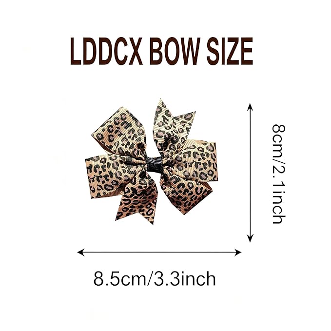 Baby girls leopard hair bow Clips Pin,leopard print bow hairpin for women(FD62-Z-B)