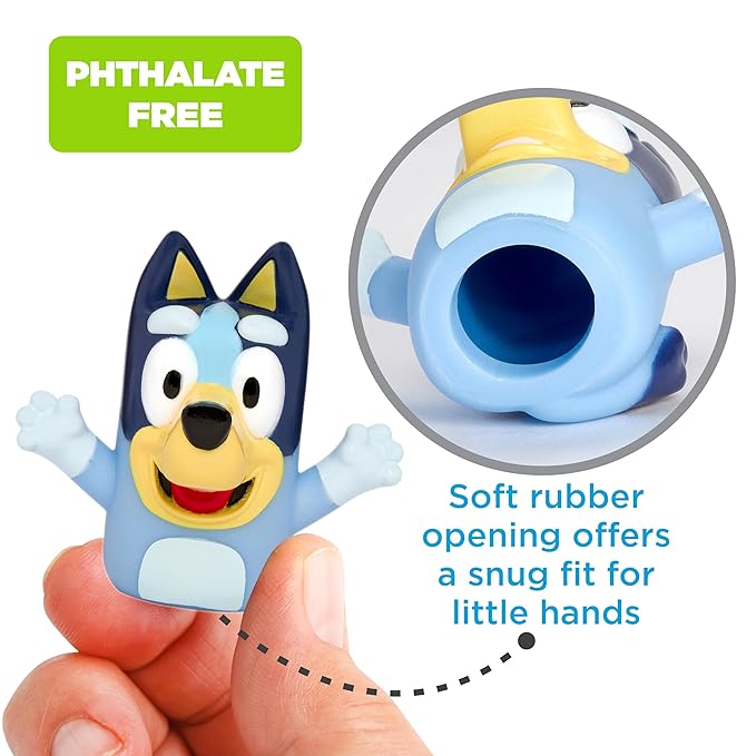 Bluey Bath Finger Puppets,10 Pc - Party Favors,Educational,Bath Toys,Story Time,Beach Toys,Playtime,Stocking Stuffer,(Pack of 12)