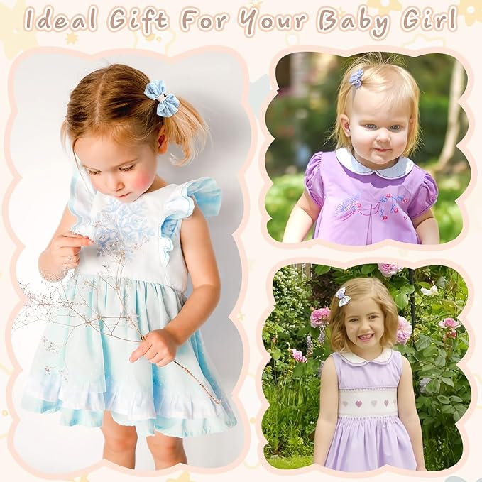 Hair Clips for Girls 19 Pcs Assorted Barrettes for Kids Spring Flower Bows Heart Purple Blue Cute Hair Accessories for Little Girls Teens Toddlers Child Kids