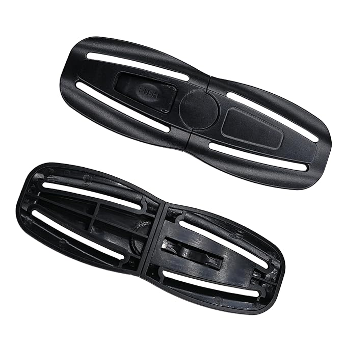 Child Seat Chest Clip,Baby Seat Chest Harness Buckle Buckle Lock Seat Chest Stroller Chest Universal Replacement for Baby and Kids Trend (Black)