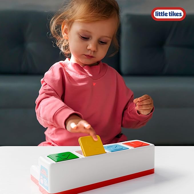 Lollipop Little Tikes Pop and Play Pals - Pop-Up Action Toy for Toddlers - Pull, Push, Click, Twist - Develop Motor Skills and Exploration Montessori Learning Toy